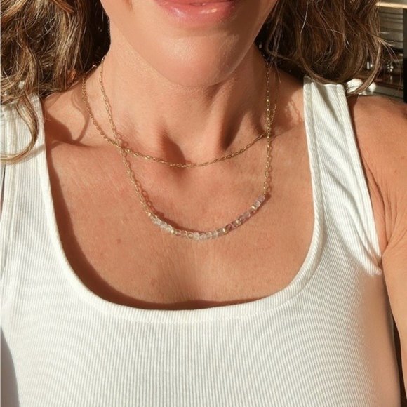 Gold Chain Necklace Everyday Necklace Waterproof Gold Chain Sparkle Chain - Picture 10 of 11